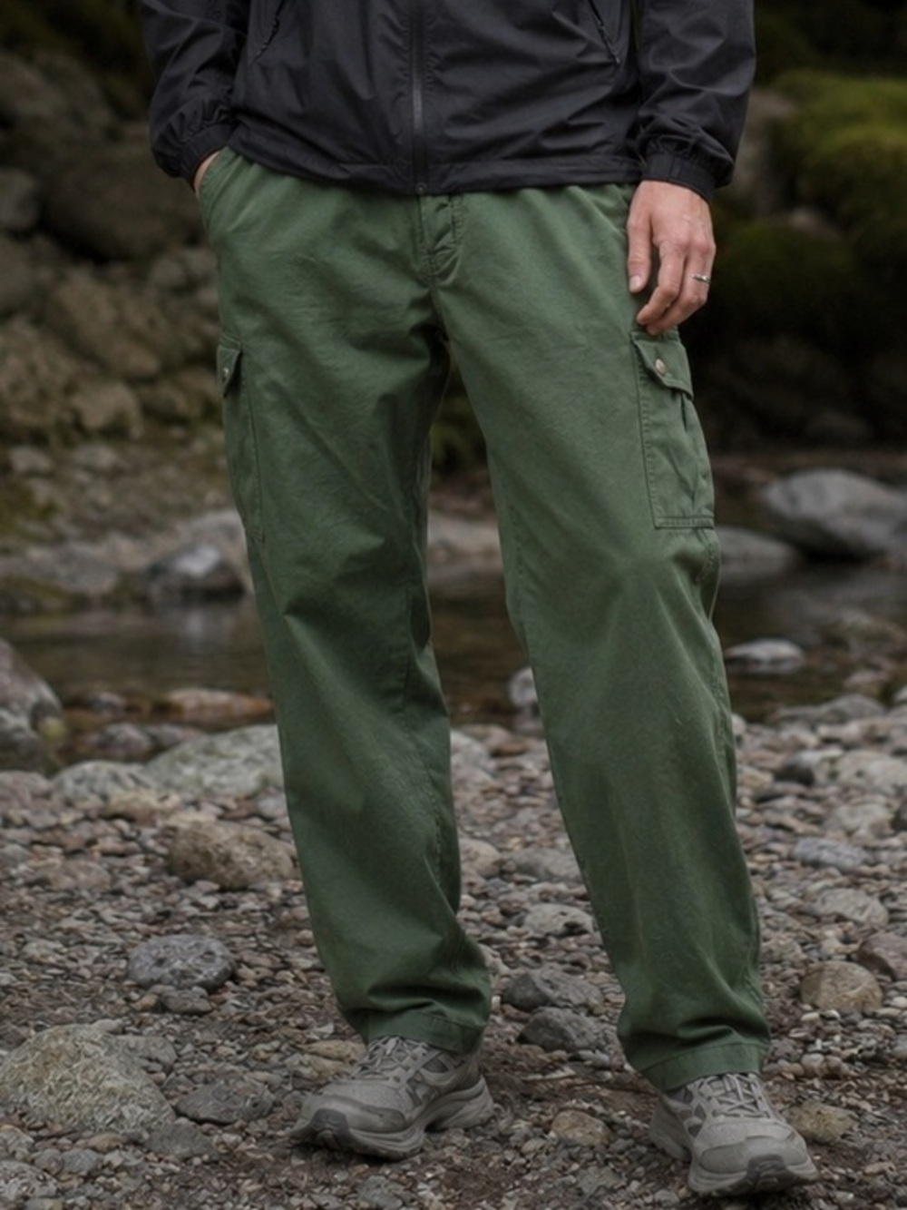 RedHead Olive Green Cargo Pants Cotton Utility Outdoor Gorpcore 38x31 Blokecore